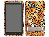 Leopard Yellow Crystal 2D Hard Case Cover for HTC Thunderbolt Incredible HD ....