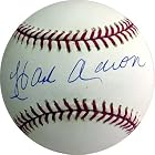 Hank Aaron Hand Signed Baseball by