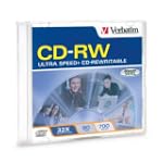 Disc CD-R/W 80 min branded 700MB 32X Ultra Speed Plus Slim Case