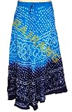 Boho Bollywood Tie & Dye Hippie Gypsy Sequin Work Cotton Long Skirt Dress