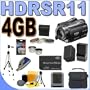 Sony HDR-SR11 60GB Hard Drive 12x Optical Zoom HD Camcorder BigVALUEInc Accessory Saver 4GB FH100 Lithium Battery/Rapid Charger Filter Kit - Tele/Wide Lens Bundle + MORE