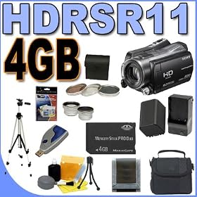 Sony Handycam HDR-SR11 - Camcorder - High Definition - widescreen - 5.66 Mpix - optical zoom: 12 x - HDD : 60 GB