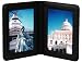 Royce Leather 5 X 7 Double Picture Frame 864-5 - Black Leather Image