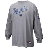 Nike Kansas City Royals Ash Practice Long Sleeve T-shirt