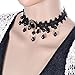 YAZILIND Jewelry Black Lace Statement Choker Collar Necklace Sexy Noble Chain for Women