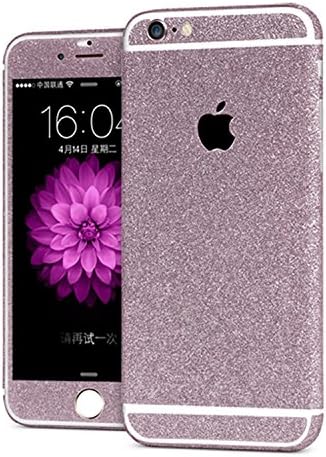 Fochutech Beauty Crystal Glitter Bling Full Body Decals Anti Scraf Waterproof Sticker Protect Case Skin for Apple Iphone 6Plus 6S Plus 5.5 Inch (Purple)