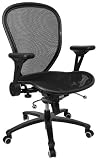 Mesh and Ventilated Office Chair - Mid Back Contemporary Mesh Chair - CP-B078-3-BK-GG