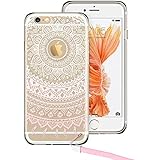 iPhone 6s Case, iPhone 6s Case Clear, iPhone 6s Case Pink, ESR Totem Series Hybrid Case [One Piece] TPU Bumper +Hard PC Back Cover Protective Case for 4.7 inches iPhone 6s / 6(Pink Manjusaka)