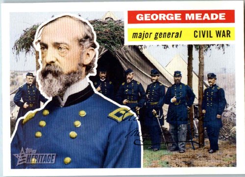 2008 Topps American Heritage Baseball Cards # 30 George Meade ( General Civil War )( Military Leader ) Trading Card in Protective Screw Down Display