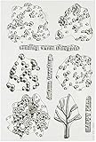 Hero Arts Color Layering Fall Trees Design Stamp