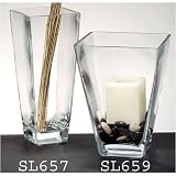 Badash Wide Lauren Flair Square Vase