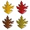 Into Autumn Shaped Leaf Plate Set of 4 - 8x7"