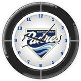 Imperial San Diego Padres Licensed Everbrite Neon Wall Clock