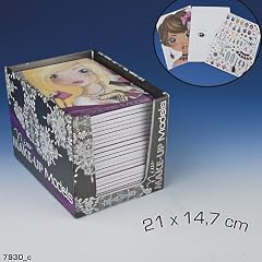 Depesche Top Model Malblock 7830 Make - Up Block mit gesichtern zum �ben inkl Sticker