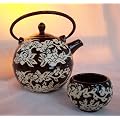 Asiatisches Teeset 065 Teeservice aus Keramik, Teekanne mit Tassen