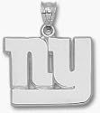 New York Giants "NY" 5/8" Pendant - Sterling Silver Jewelry