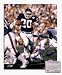 Joe Morris New York Giants Autographed 8 x 10 Blue Jersey Super Bowl XXI Photograph with 20 Ins