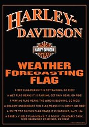 Russ Berrie 645626 Harley-Davidson Weather Forecast Estate Flag