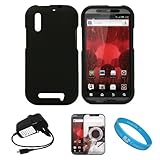 Black 2 Piece Protective Crystal Hard Snap-On Protector Case for Motorola D ....