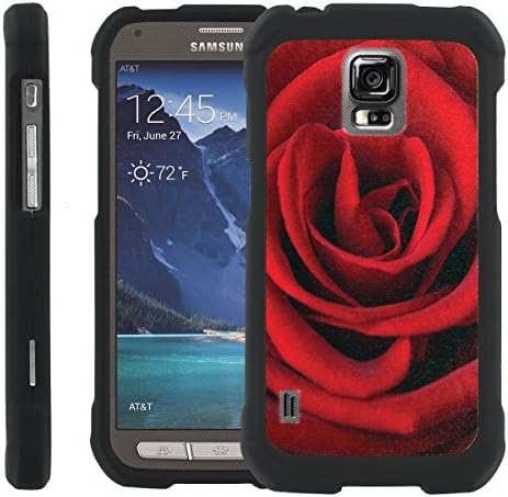 [ManiaGear] Design Graphic Image Shell Cover Hard Case (Red Rose) for Samsung Galaxy [S5 Active] SM-G870A