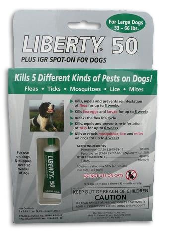 Liberty 50 Plus IGR Spot-On for Large Dogs (2 MONTH)