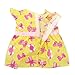 HappyBB Baby Doll Clothes Skirt Fits 14 inches American Girl Doll - 2 PCS Floral Dress