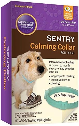 3 Pack SENTRY Calming Collar for Dogs , New, Free Shipping