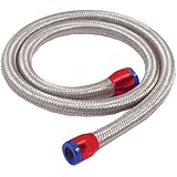 Spectre Performance (29390) 5/16" x 3' Stainless Steel Fuel Line Kit with Clamps
