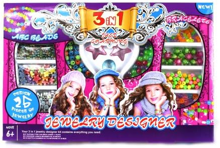 Just Charming Bracelets Toy Jewelry Making Set, Comes w/ Variety of Assorted Beads and Charms, String