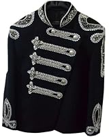 Classyak Women Balmain Military Style Wedding Jacket Suit