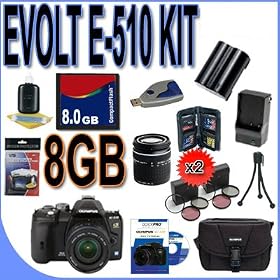 Olympus Evolt E-510 (262070) Digital SLR 10.0 MP Camera w  Zuiko Digital ED 14-42 mm f... 
