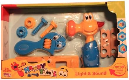 Holiday Gift Ideas for Kids Assorted Tool Learning Toy - Baby Handy Tools - Play Toys - Assorted: Includes Either a Hammer, Saw or Drill That Lights-up &amp; Makes Sound