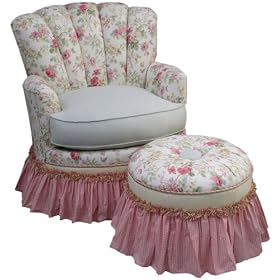 Angel Song English Bouquet Princess Adult Rocker Glider Chair - Down Filled by Angel Song