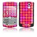 Dots Pink Design Protective Skin Decal Faceplate for Blackberry Curve 8300/ 8310/ 8320 Cell Phones