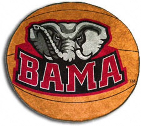 Alabama Crimson Tide Small Basketball Rug