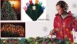 4' x 6' Multi-Color LED Net Style Tree Trunk Wrap Christmas Lights - Green Wire