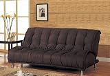 Dark Gray Microfiber Convertible Sofa Bed