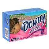 Downy Fabric Softener Sheets, April Fresh Scent, 120-Count Boxes (Pack of 3)