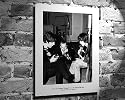 Deluxe Black & White Art Print "Paul McCartney, George Martin and George Harrison, The Beatles, October 1965" Signed & Numbered Limited Edition Mini-Poster