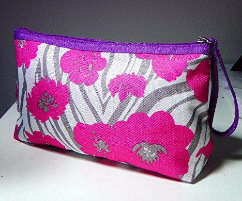 Clinique Flower Print Cosmetic Makeup Bag
