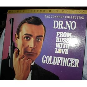 THE CONNERY COLLECTION 3 BOND LASERDISC MOVIES
