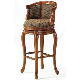Click here to buy Upholstered Swivel Bar Stool Tuscan Oak by Home Decorators Collection.