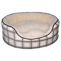 Oval Bed/Posh Plaid