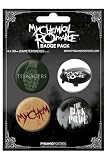 MY CHEMICAL ROMANCE - BADGE PACK - PACK OF 4 X 38MM BADGES - BRAND NEW