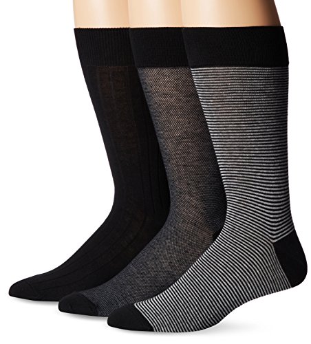Cole Haan Men's 3 Pack Even Stripe Crew Sock