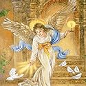 Angel of Light Throw Pillow