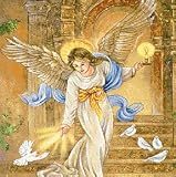 Angel of Light Throw Pillow