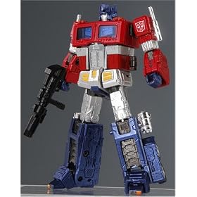 Transformers Galaxy Force Hybrid Style THS 02 G1 MasterpieceStyle Optimus Prime with Fully Detailed Trailer: Toys &amp; Games