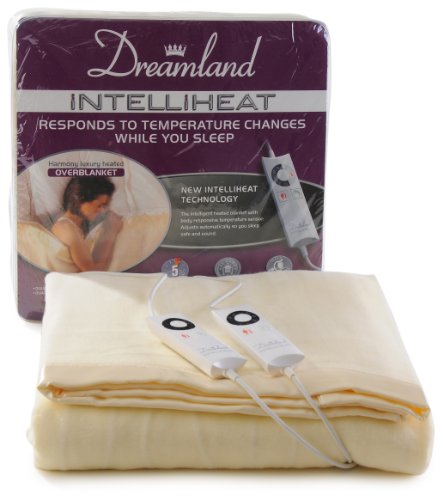 Dreamland Intelliheat Harmony King Size Heated Over Blanket with Dual Control