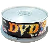 Ridata Double Layer DVD+R 2.4X in 25 piece cakebox (Silver Matte)